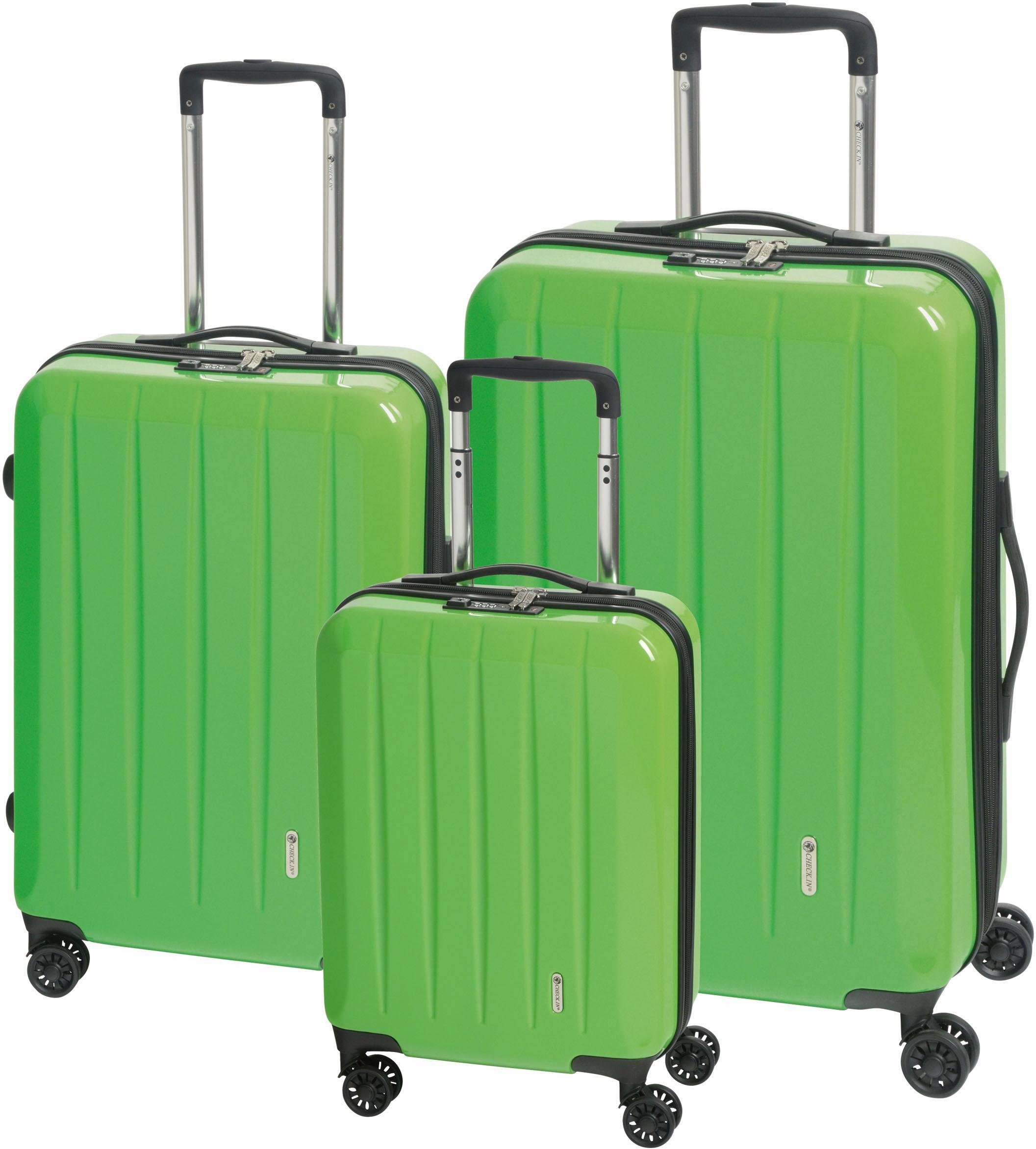 CHECK.IN® Trolleyset Grün 2.0, 3 London tlg) Rollen, 4 (Set