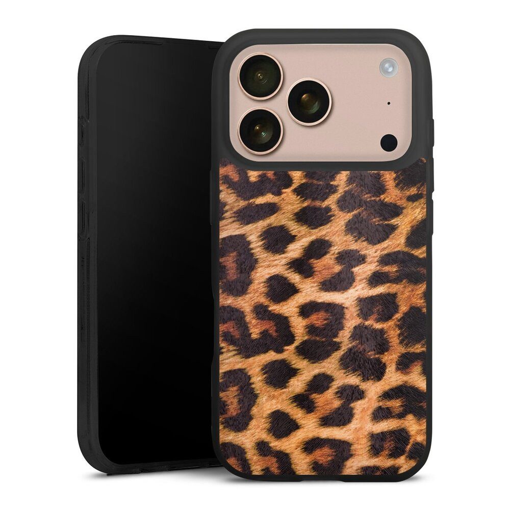 DeinDesign Handyhülle Leopard Fell Animalprint Leo Print, Apple iPhone 17 Pro Silikon Hülle Premium Case Handy Schutzhülle