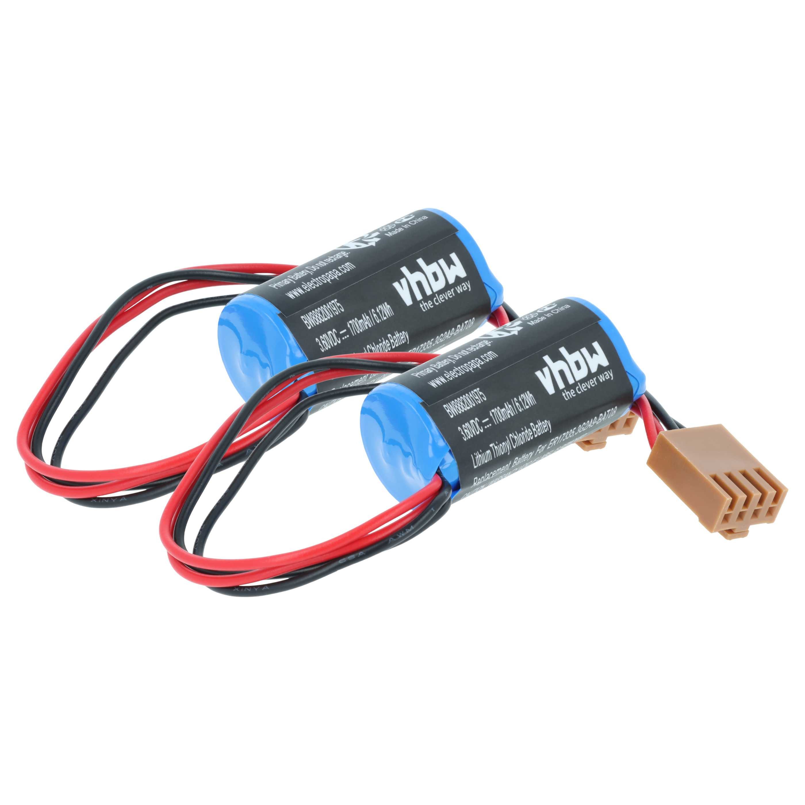 vhbw Batterie kompatibel mit Omron C20PF, C500F, C500, C50K, C28PF, C28P, Batterie, Leistungsfähige Ersatz-Batterie für speicherprogrammierbare Steuerung
