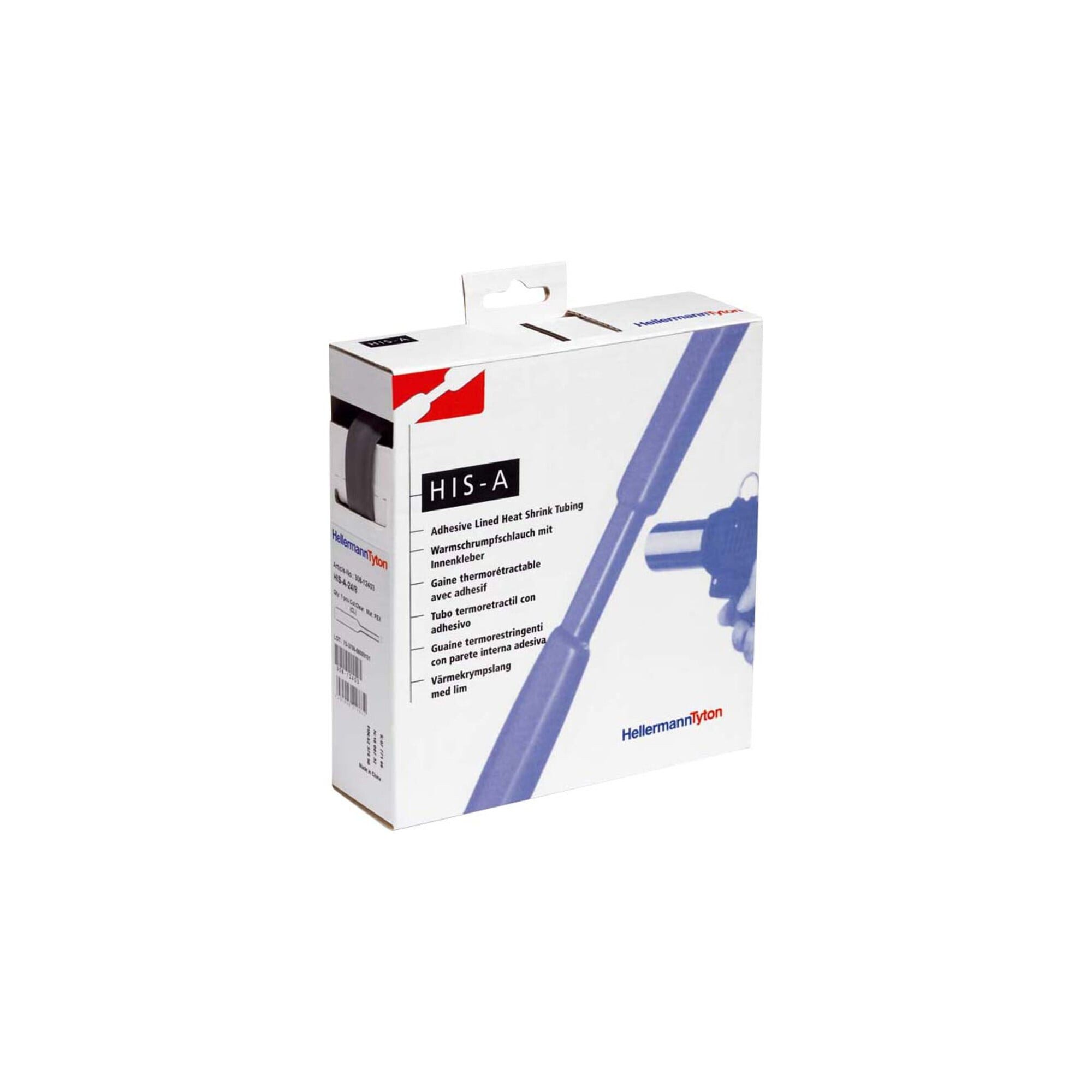 Schrumpfschlauch HellermannTyton Schrumpfschlauch sw 3=1 L=4m HISA-18/6-POX-BK