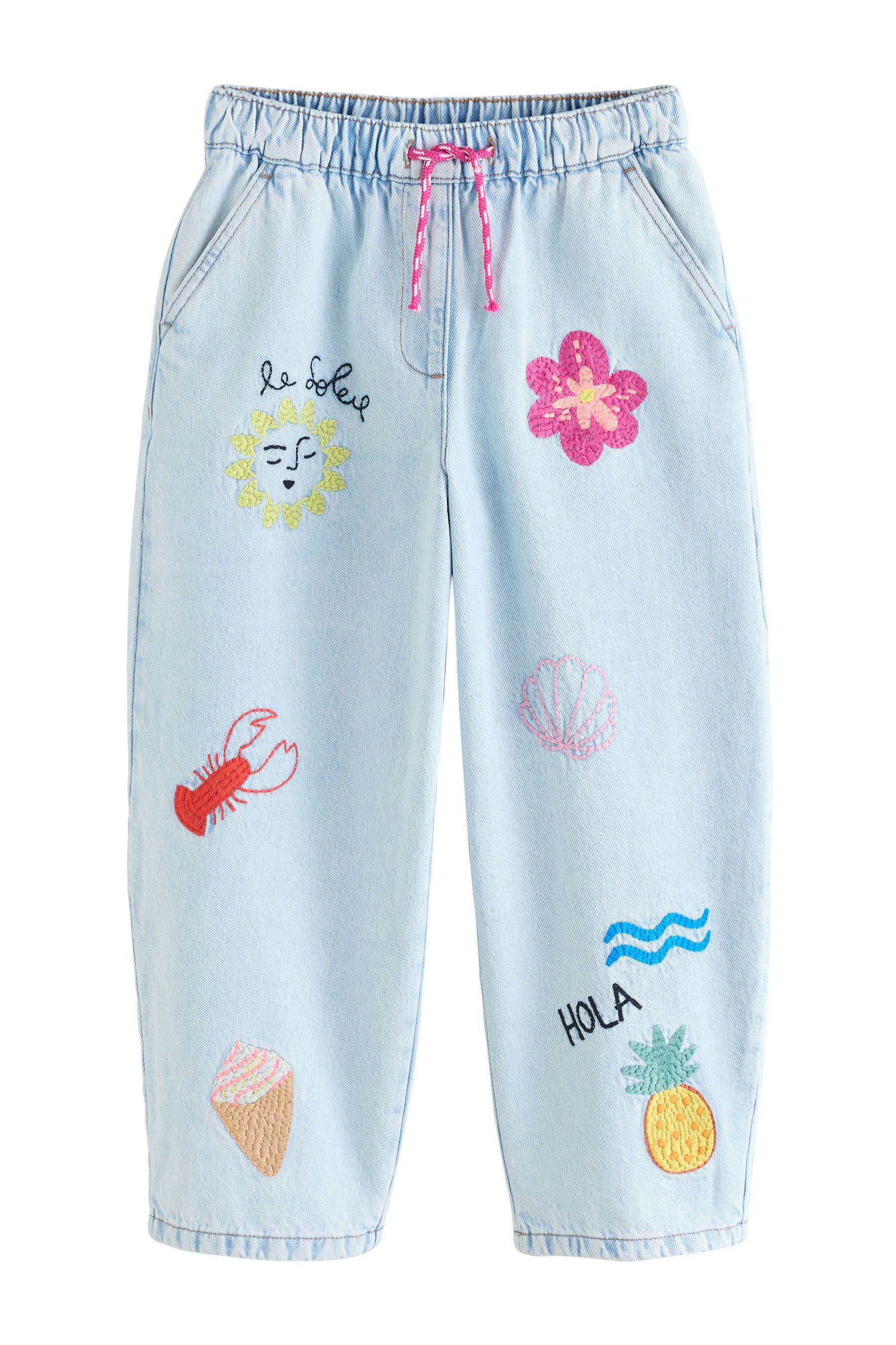 Weite Jeans Jeans mit weitem Bein