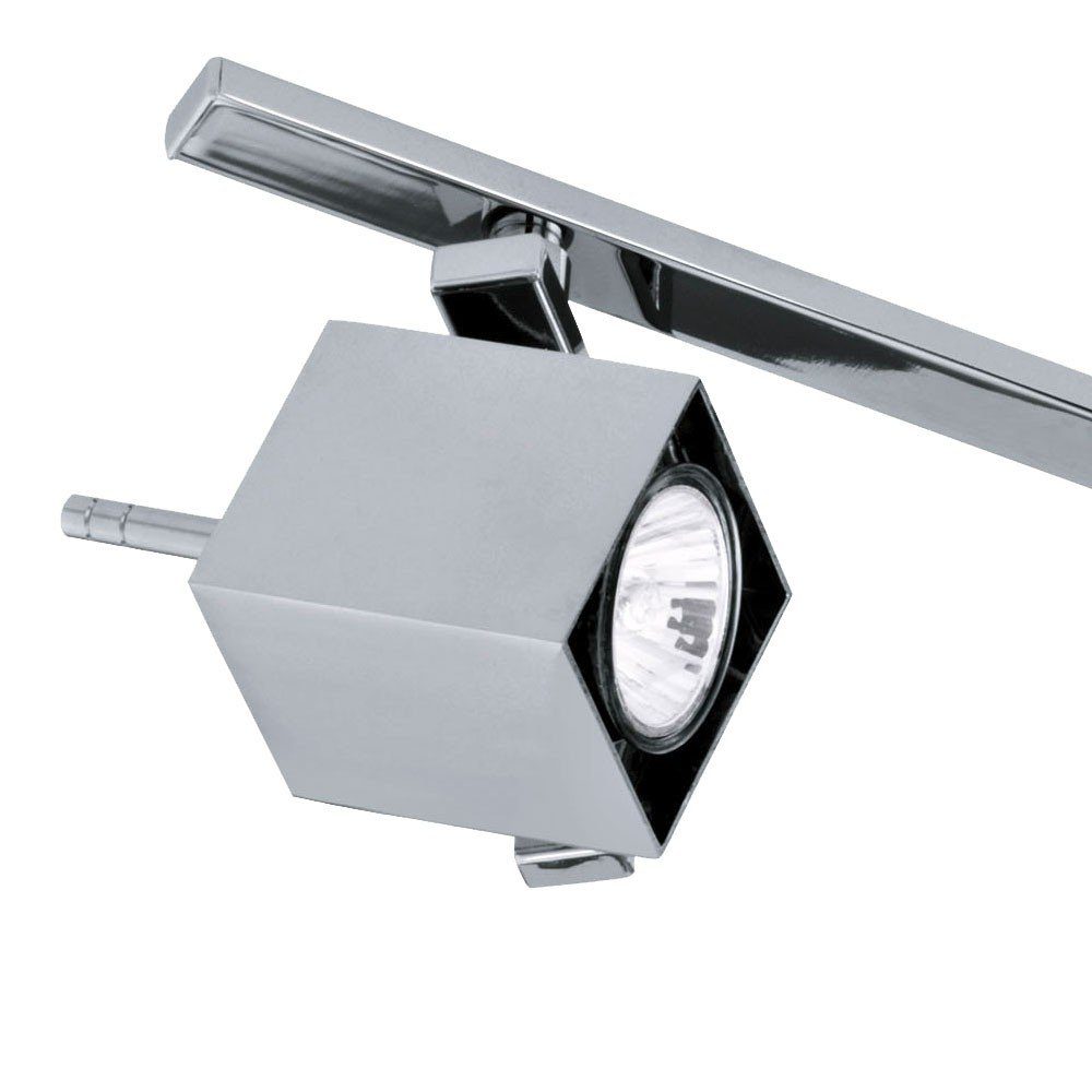 Spot Stahl Lampe Beleuchtung Chrom Strahler Leuchtmittel Decken EGLO beweglich LED inklusive, Deckenleuchte, Würfel Warmweiß,
