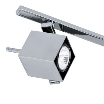 EGLO LED Deckenleuchte, Leuchtmittel inklusive, Warmweiß, Decken Spot Strahler Lampe beweglich Beleuchtung Stahl Chrom Würfel