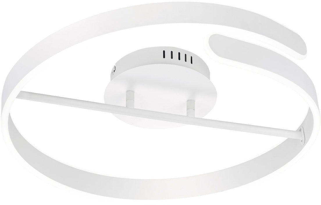 Reality Leuchten LED Deckenleuchte Parma, Dimmfunktion, mehrere Helligkeitsstufen, LED fest integriert, Neutralweiß, Deckenlampe Ø 50cm, neutralweiß 4000K, dimmbare LED 37W, 4500 Lumen