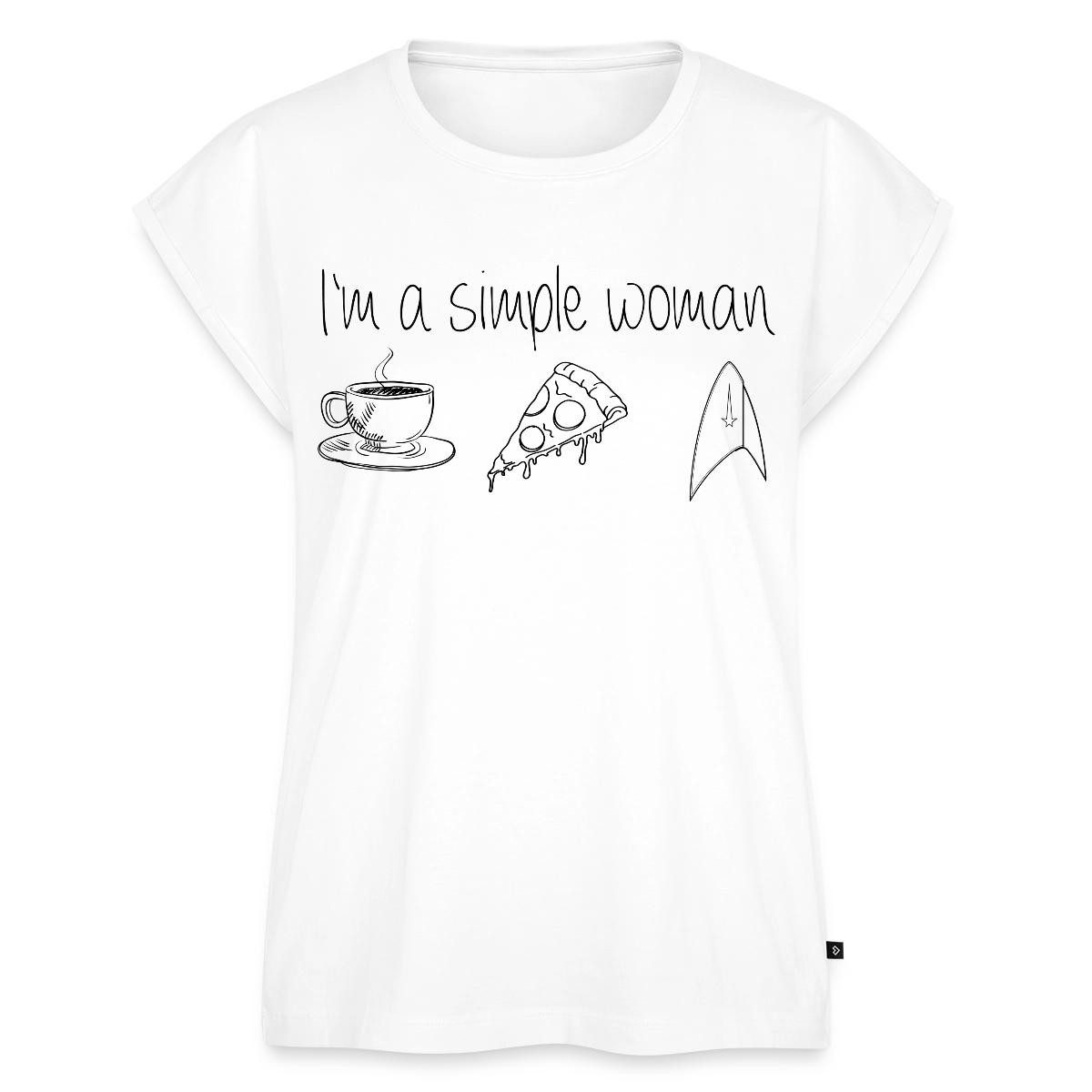 T-Shirt Star Trek Discovery I'm A Simple Woman Frauen Casual T-Shirt