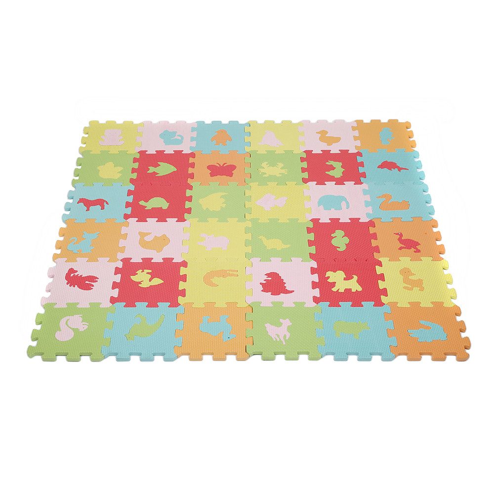 JEOBEST Puzzlematte Bodenschutzmatte Krabbelmatte, Kinder Spielteppich günstig online kaufen