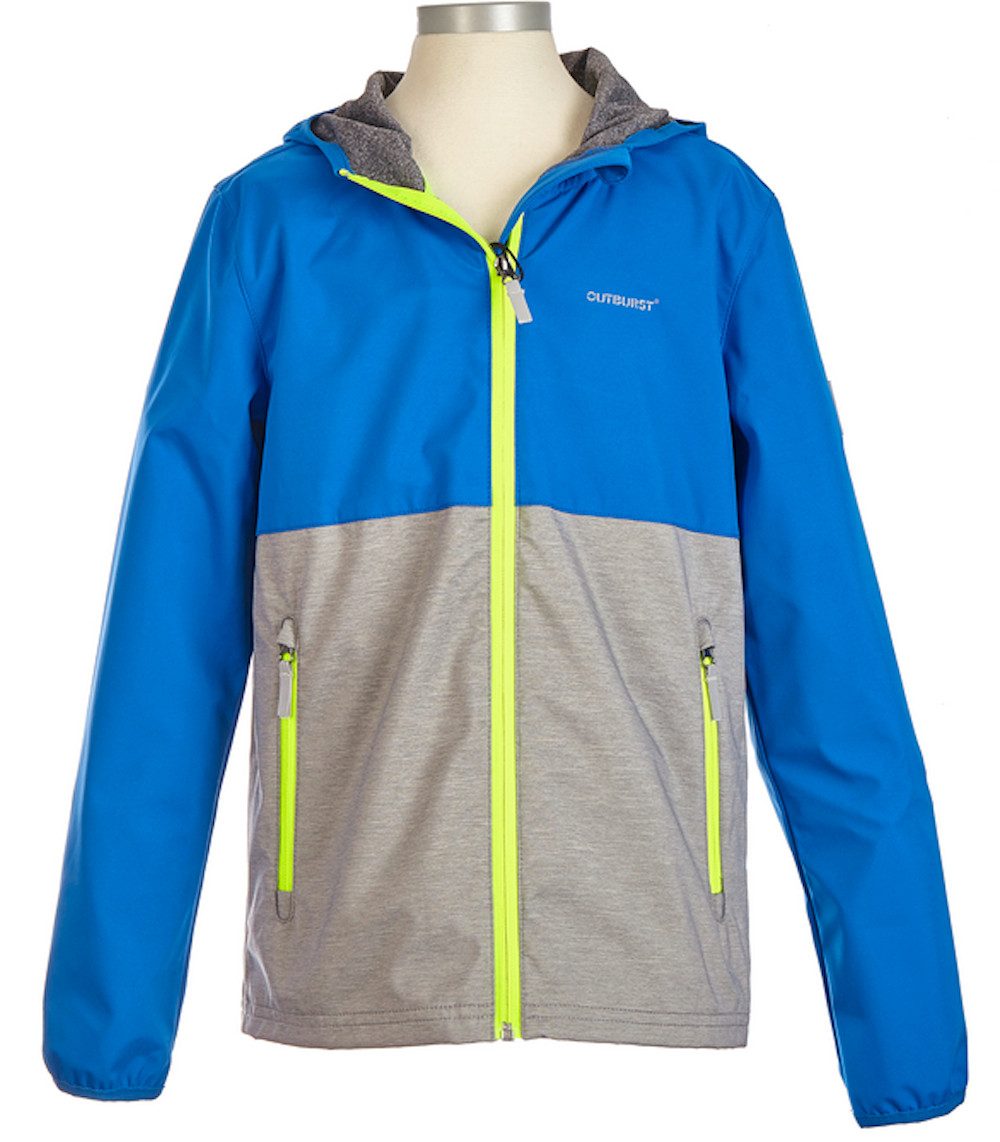 Outburst Funktionsjacke Outburst Jungen Jacke Funktionsjacke Sommer royal grau meliert (kein Set)