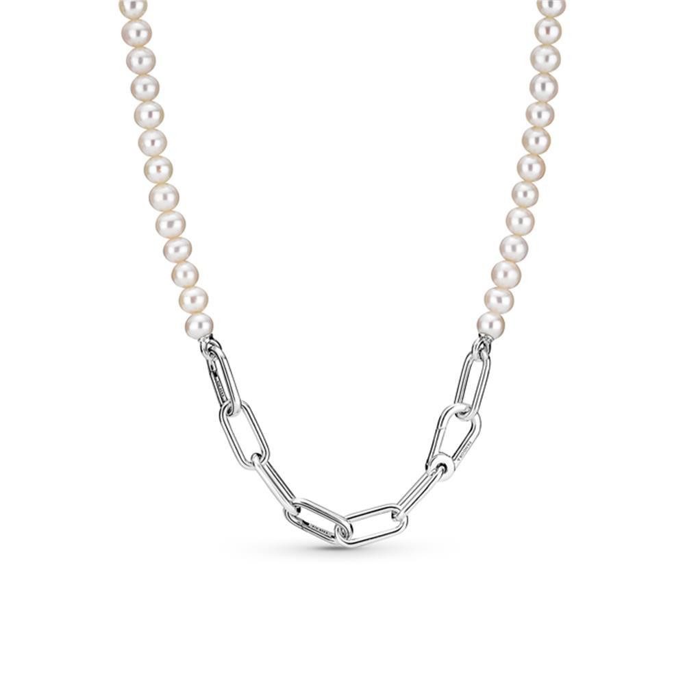 Pandora Kette ohne Anhänger PANDORA ME Damenkette mit Perlen und Link Chain