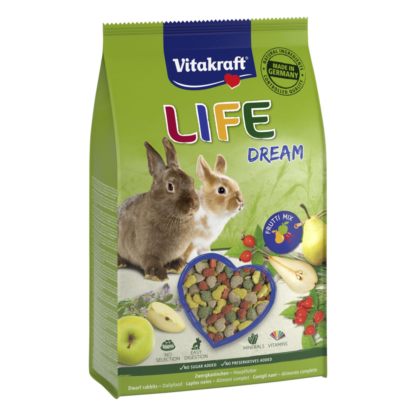 Vitakraft Life Dream für Zwergkaninchen, 1,8kg