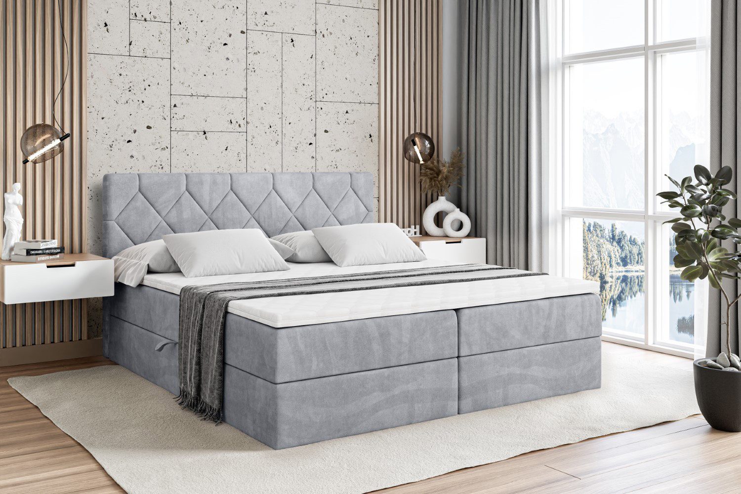 ALTDECOR Boxbett CATOR (Multipocket-Matratze H4, H3 günstig online kaufen