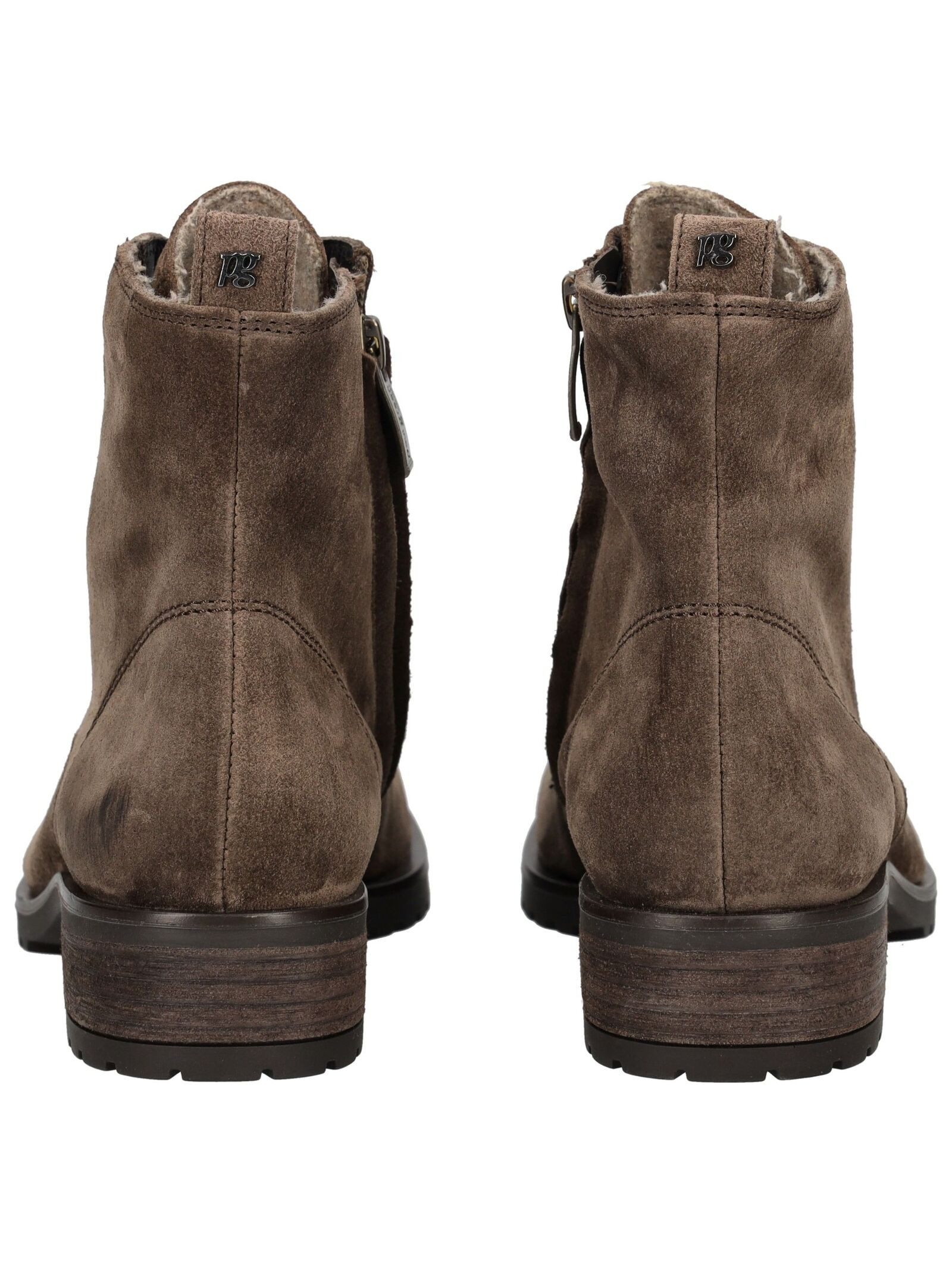 Paul Green Paul Green Stiefelette Veloursleder Schnürstiefelette
