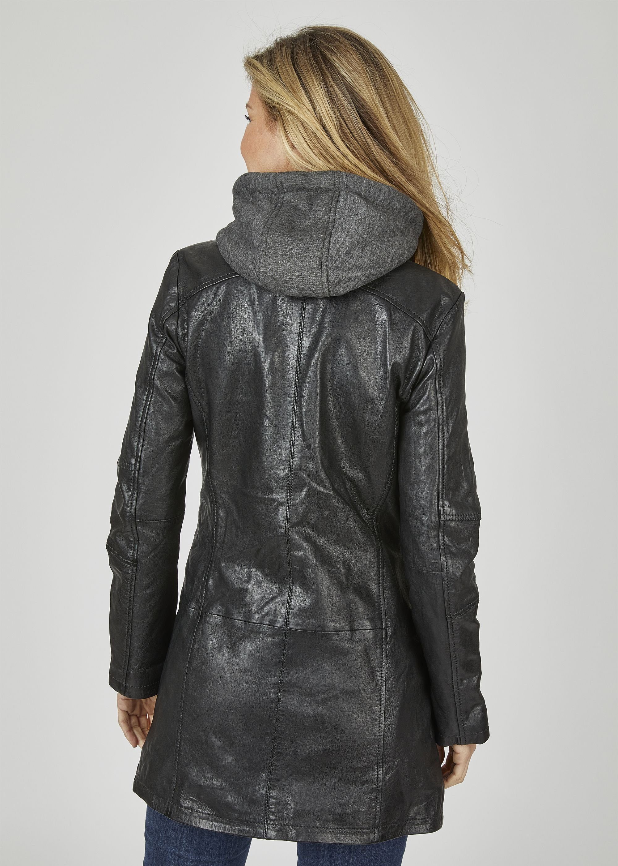 7eleven Lederjacke SEBRESCO (1-St) mit Doppelreißverschluss
