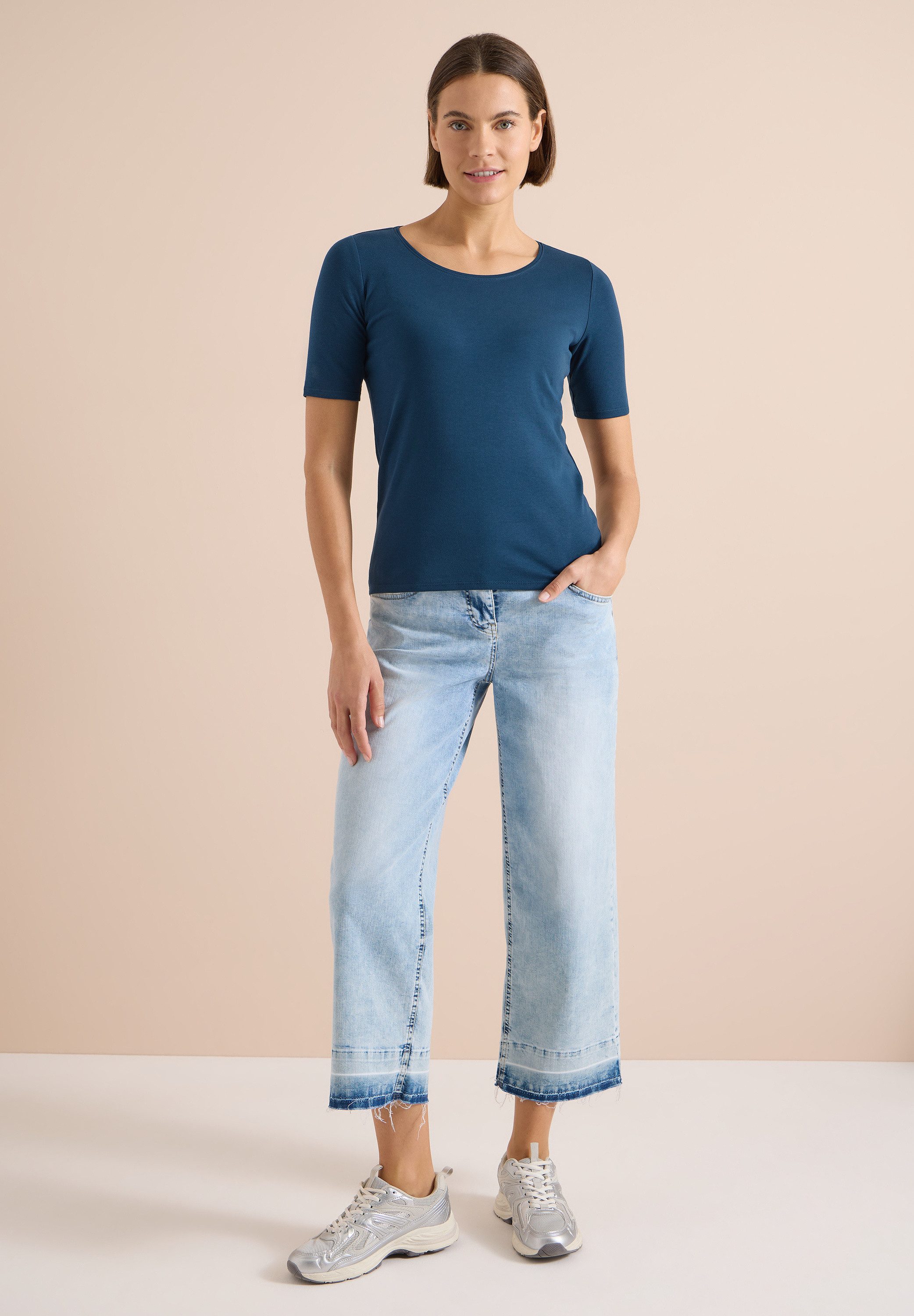 CECIL T-Shirt in Unifarbe