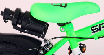 Volare Kinderfahrrad Kinderfahrrad Sportivo für Jungen 14 Zoll Kinderrad Neongrün Schwarz