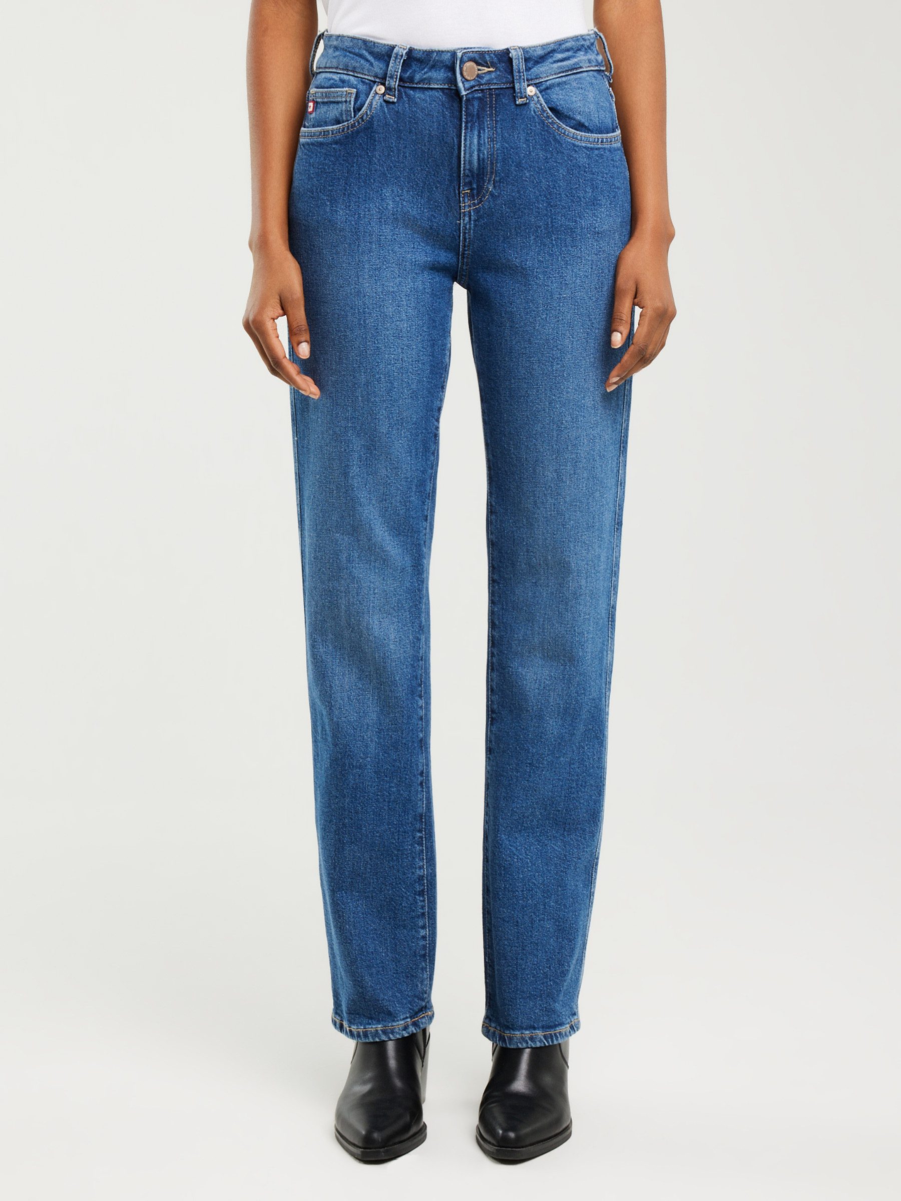 BIG STAR Straight-Jeans MYRRA hohe Leibhöhe