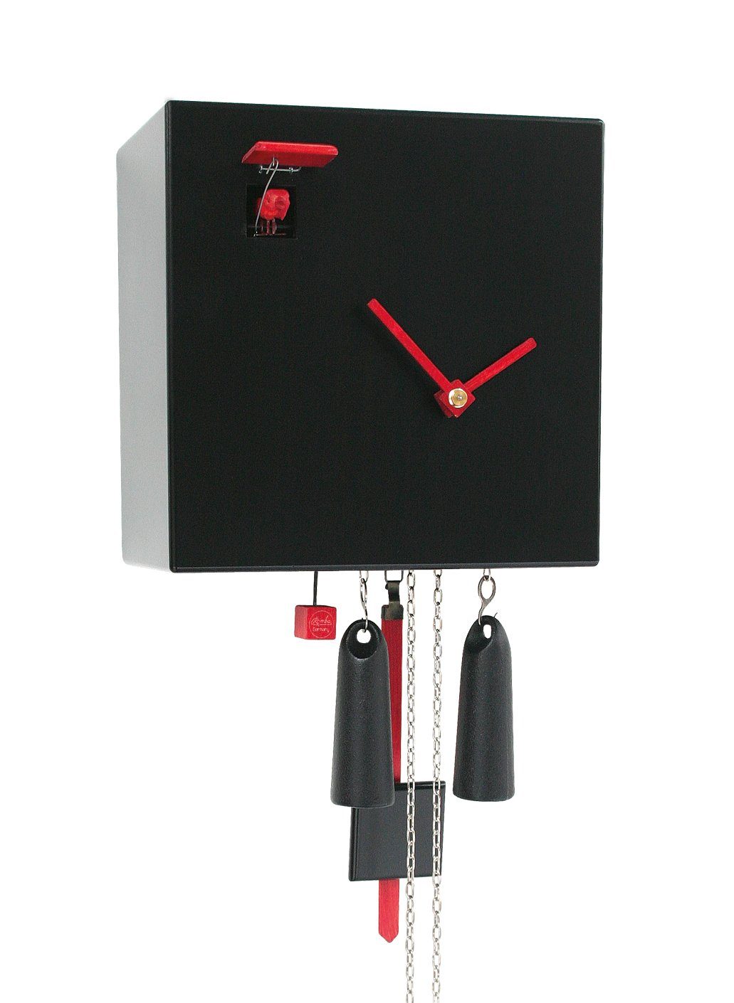 Rombach & Haas Pendelwanduhr Kuckucksuhren ROMBA Design Serie CU34 (hörbares Tickgeräusch)