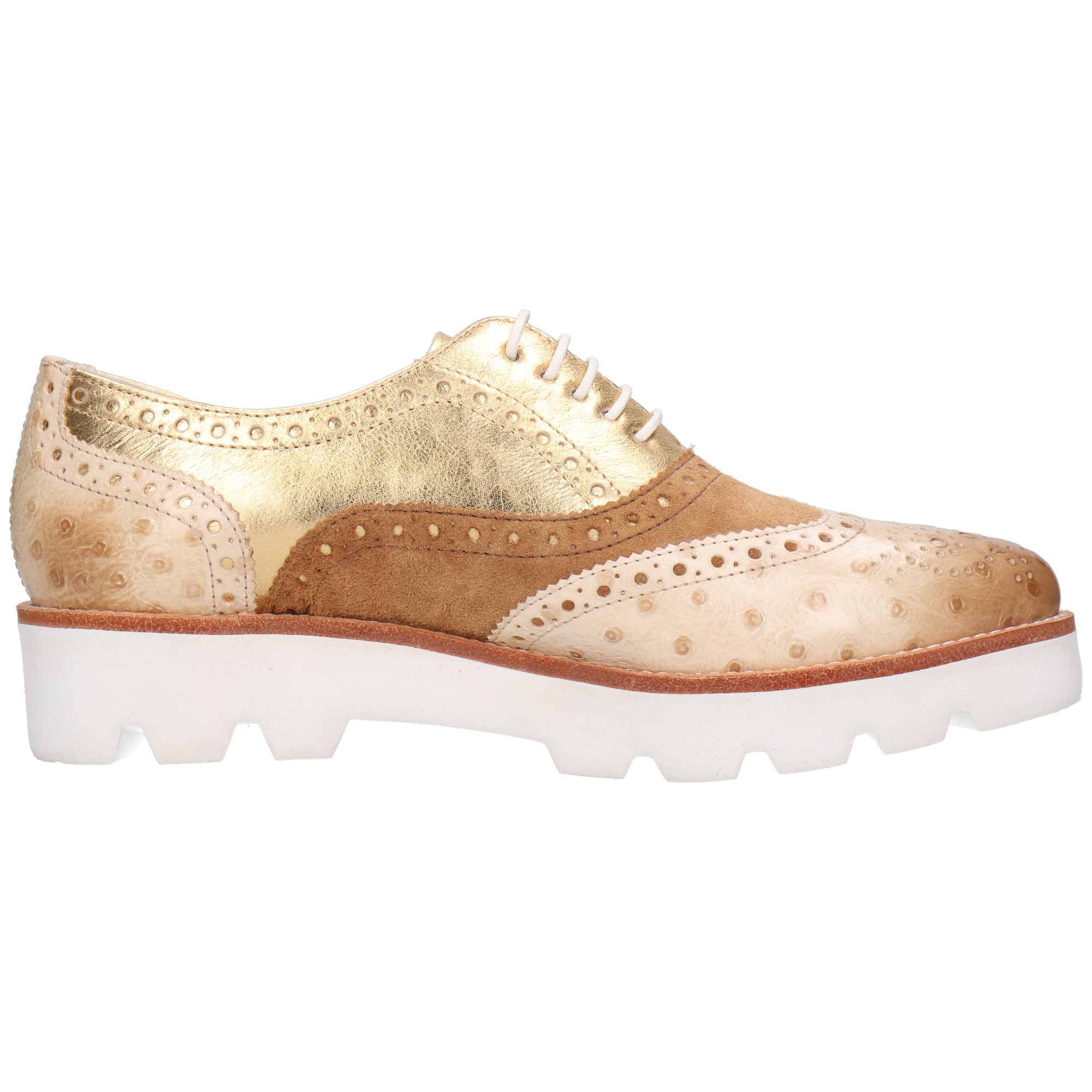 Melvin & Hamilton Molly 2 Leder-Schnürschuhe für Damen Schnürschuh Plateausohlen, Echtes Leder