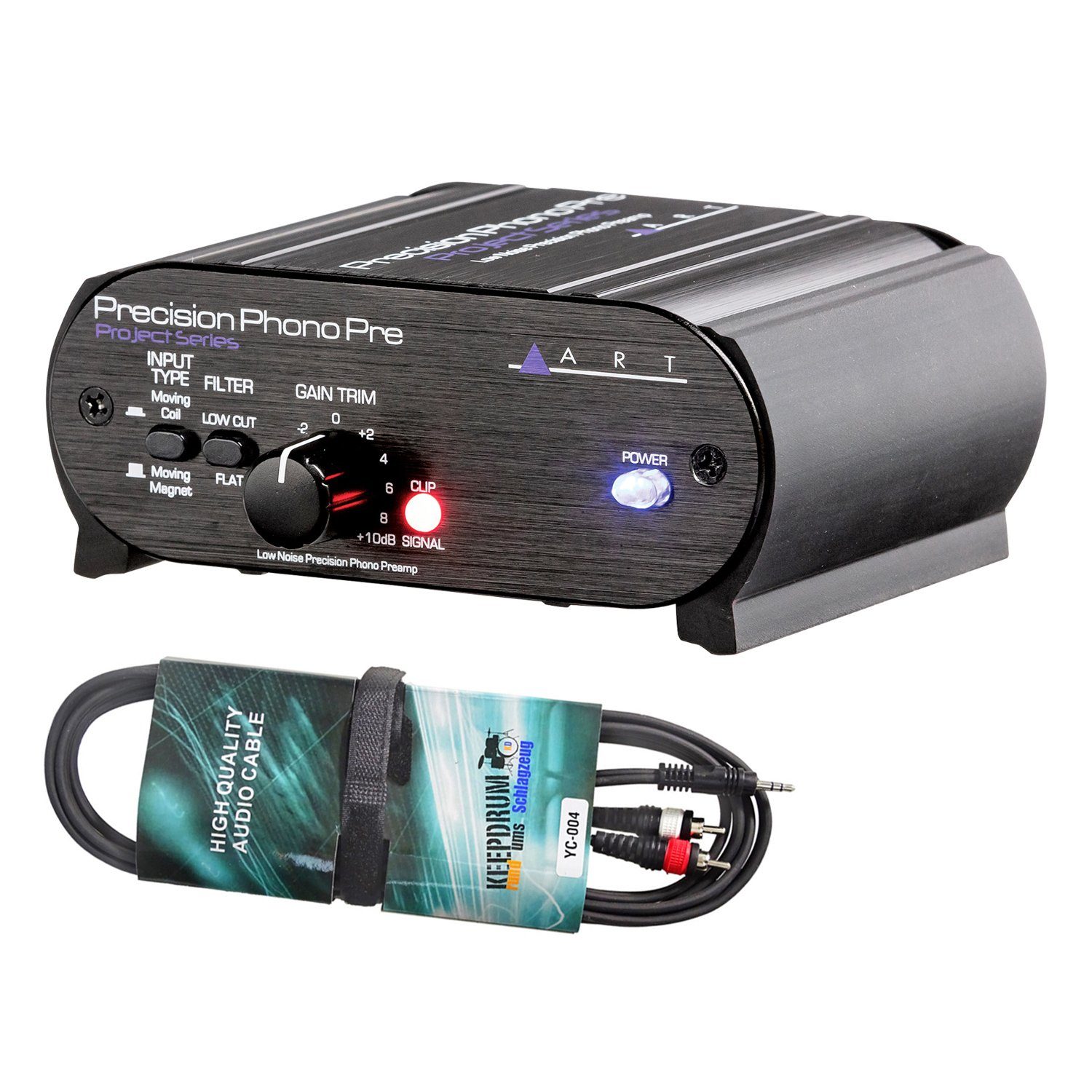 ART Precision Phono Vorverstärker mit Audiokabel Digitales Aufnahmegerät