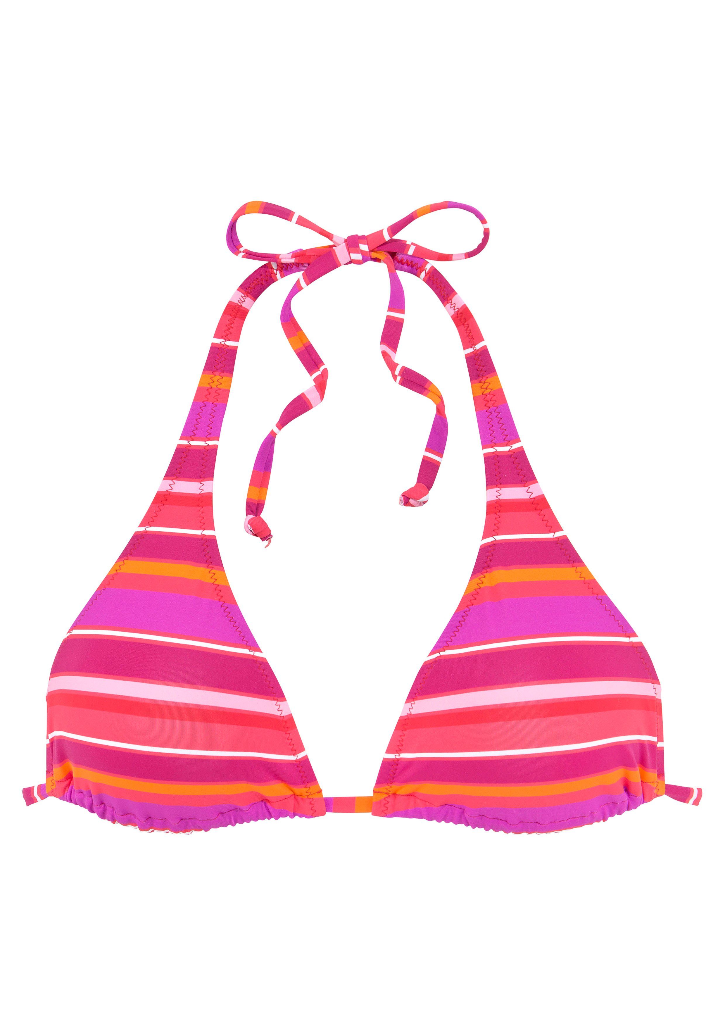 s.Oliver Triangel-Bikini-Top Fun, im trendigen Streifen-Design günstig online kaufen