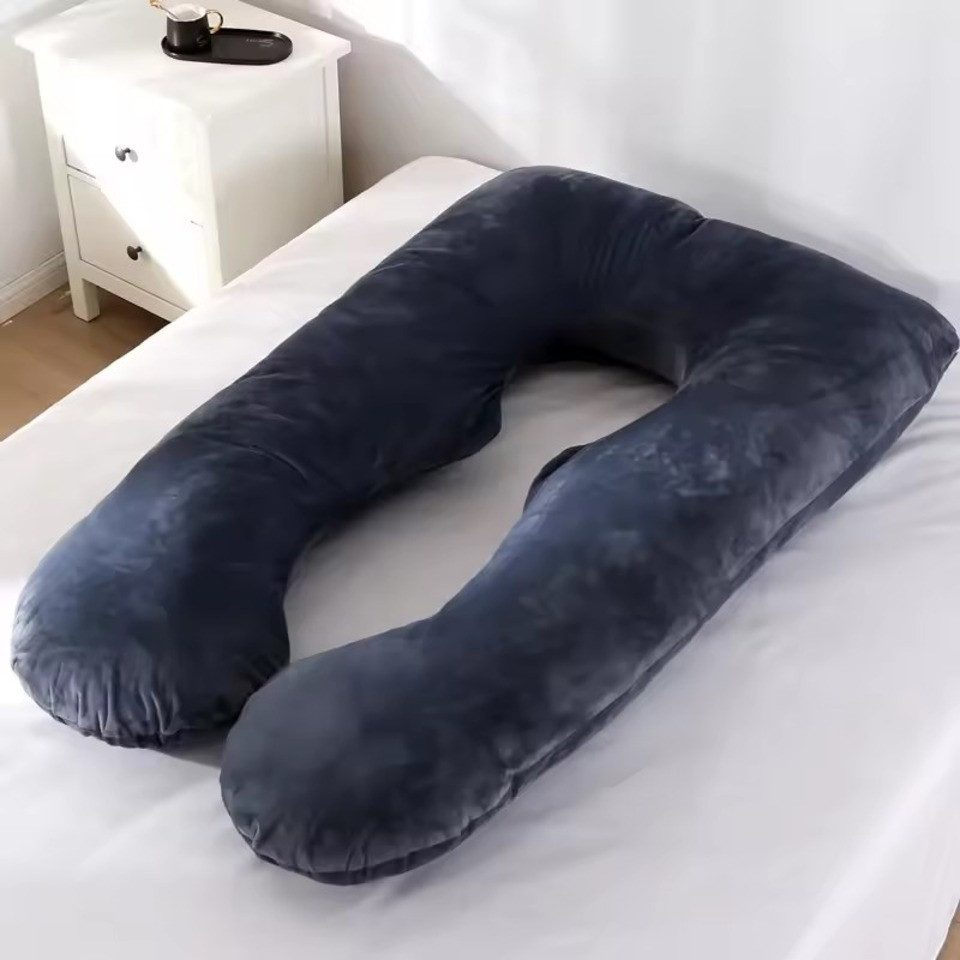Montegoni Stillkissen 120x70cm Schwangerschaftskissen XL, Weiche Unterstützung für Mütter, Schlafkissen für Schwangere, Pregnancy Pillow, Stillkissen, Seitenschläferkissen