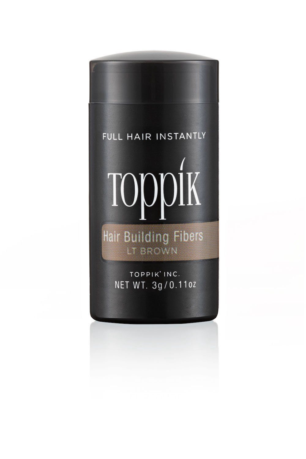TOPPIK Haarstyling-Set TOPPIK 3g. - Streuhaar, Haarverdichtung, Schütthaar, Haarfasern, Puder, Hair Fibers Hellbraun