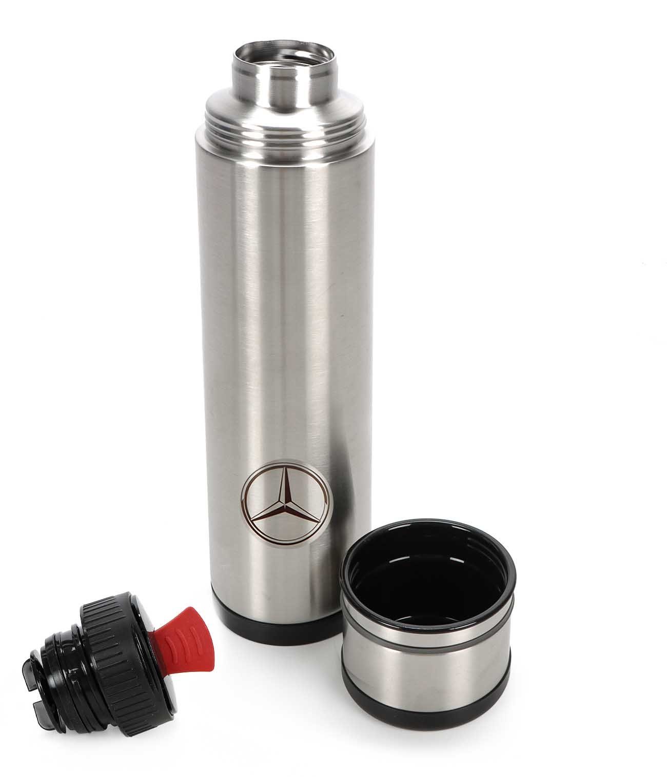 Mercedes Benz Isolierkanne Thermoskanne, (doppelwandig), Edelstahl Isolierflasche
