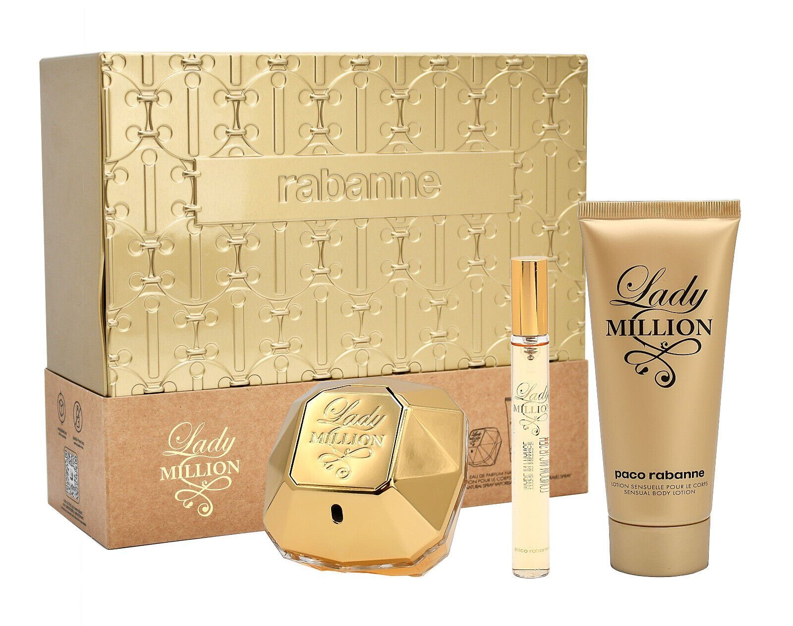 paco rabanne Duft-Set PACO RABANNE LADY MILLION EDP 80ML + BL 100ML + EDP 10ML