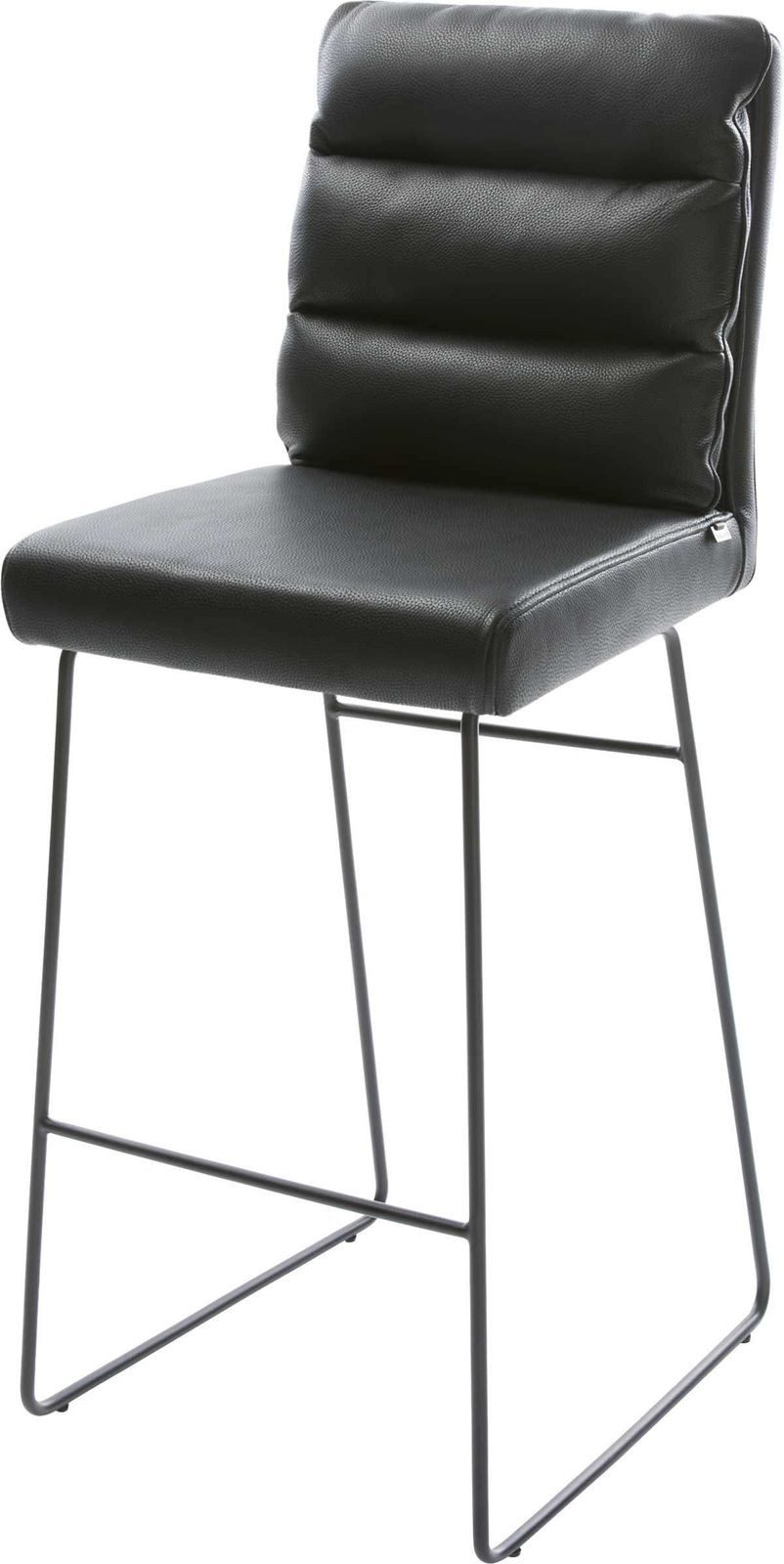 DELIFE Barhocker Pela-Flex, Kufengestell Metall Echt-Leder günstig online kaufen