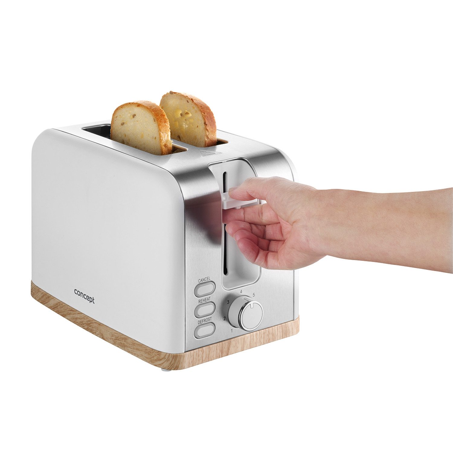 Concept Toaster ELWOOD TE2015, 930,00 W, Elektrischer Toaster 930 W 7 Stufen
