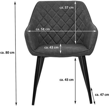 SAM® Essgruppe Heiderose, rund, Akazienholz massiv Wenge, Sternfuß in schwarz und 4 Stühlen