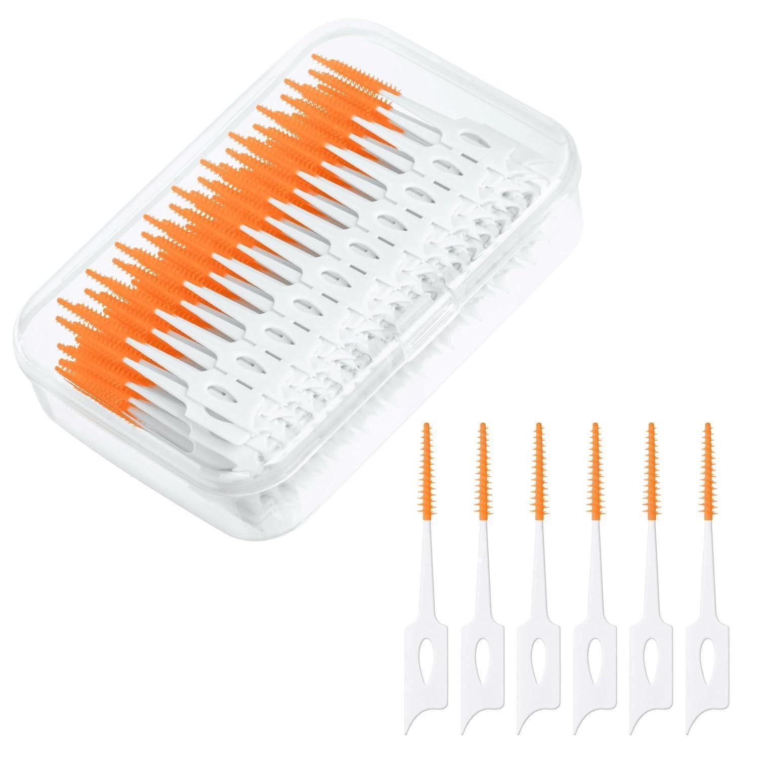 LuxusKollektion Interdentalbürsten Interdentalbürsten 220 Stück Silikon Zahnzwischenraumbürsten Tragbarer