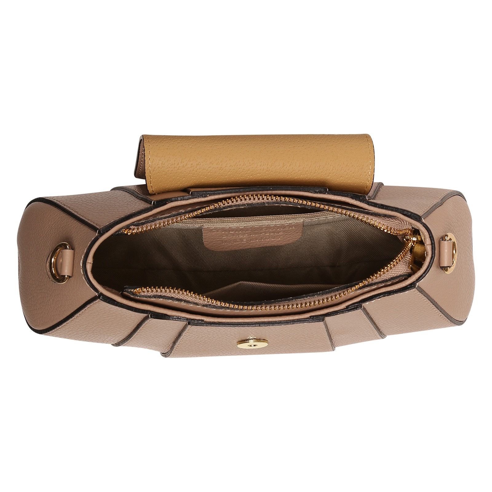 Toscanto Schultertasche Toscanto Damen Schultertasche Leder (Schultertasche), Damen Leder Schultertasche, altrosa ca. 28cm