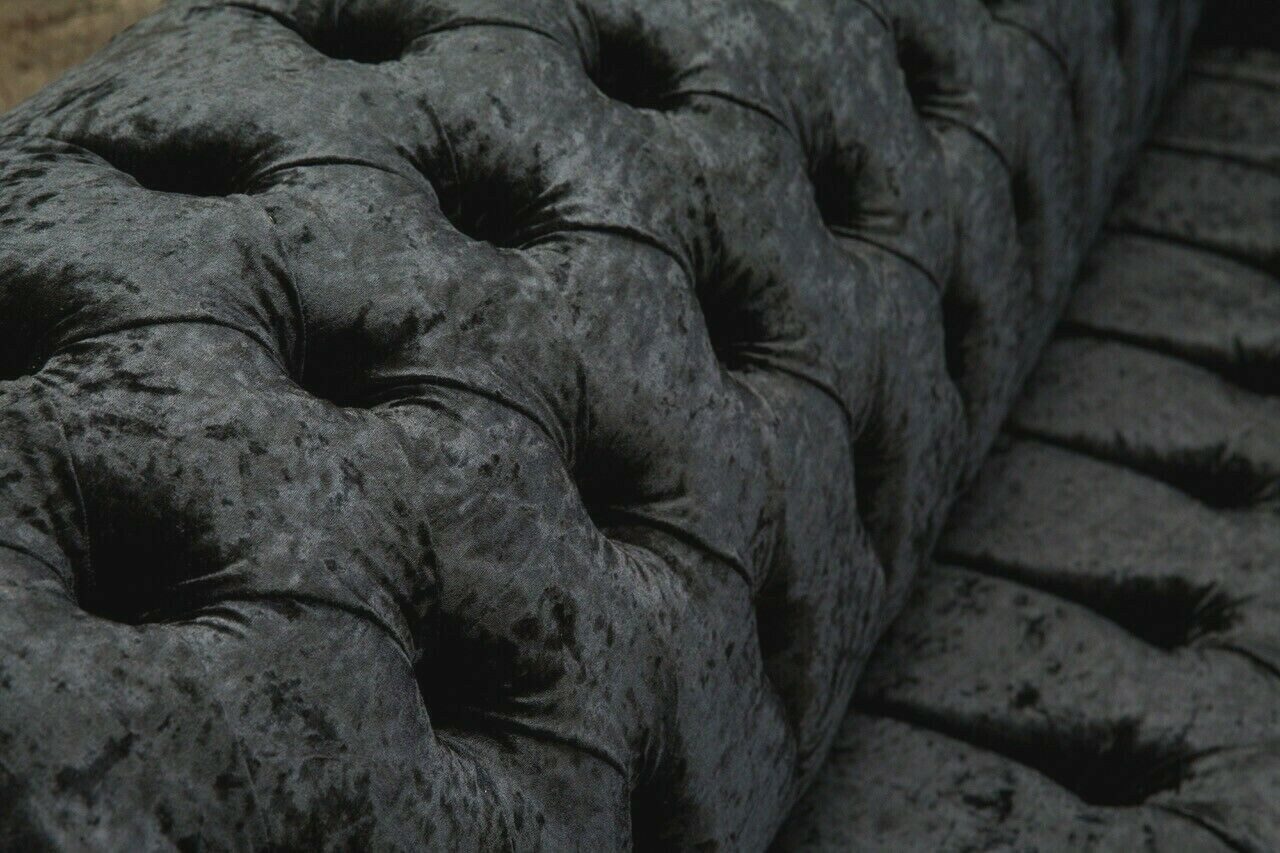 JVmoebel Chesterfield-Sofa Chesterfield Sofa Original Microfaser Couch Neu Webstoff, Packung, Made in Europa