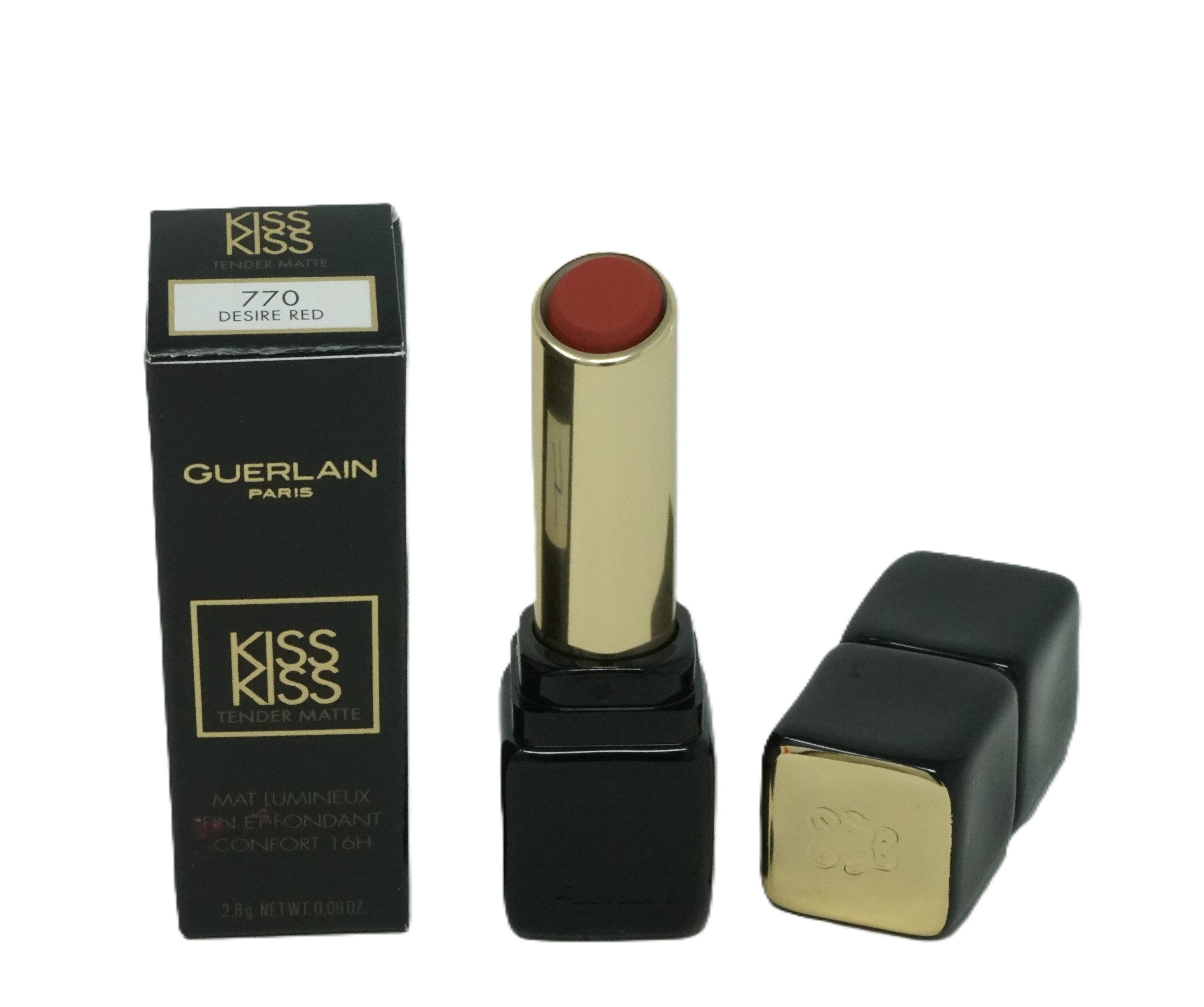 GUERLAIN Lippenstift Guerlain KissKiss Tender Matte Lipstick 770 desire red 2,8g