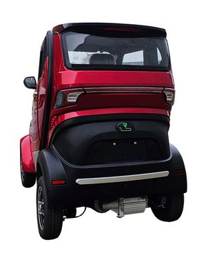 Teico Elektromobil Seniorenmobil Elektroscooter Kabinenrolle rot 4-Rad 2-Sitz, 45,00 km/h