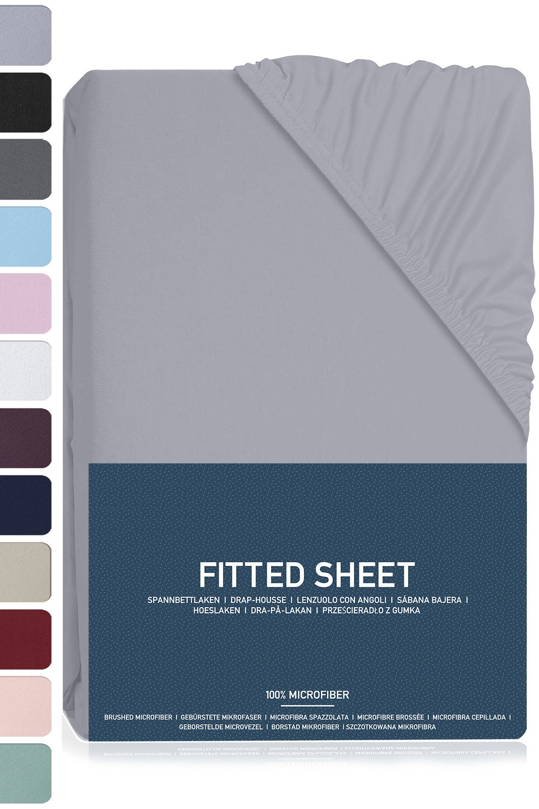 BRB HOME Spannbettlaken Spannbettlaken Mikrofaser Bettlaken, Gebürstete Pol günstig online kaufen