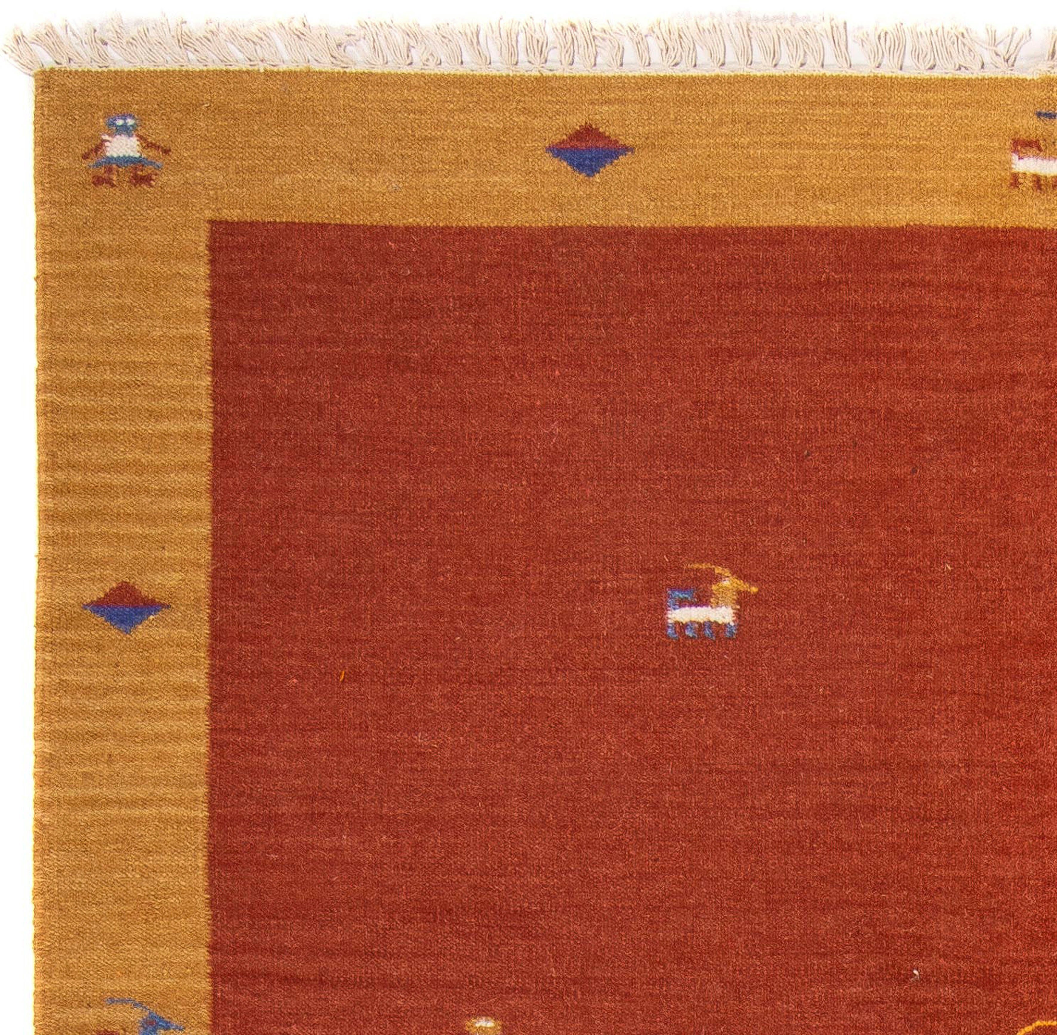 Wollteppich Kelim - Wohnzimmer, 4 rechteckig, mm, 240 Höhe: dunkelrot, cm 170 - - Einzelstück morgenland, x Trendy