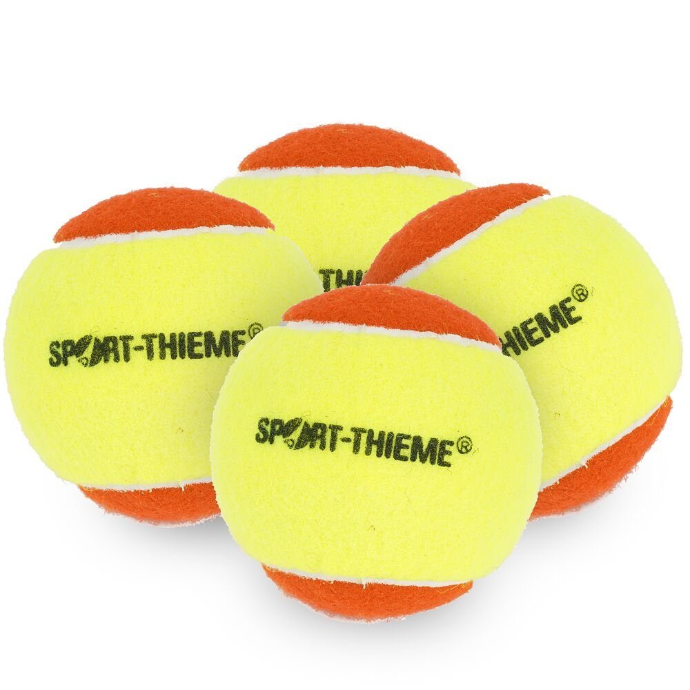 Sport-Thieme Tennisball Methodik-Tennisbälle Soft Jump, Methodischer Aufbau im Kleinfeldtennis und Kindertraining 4er Set