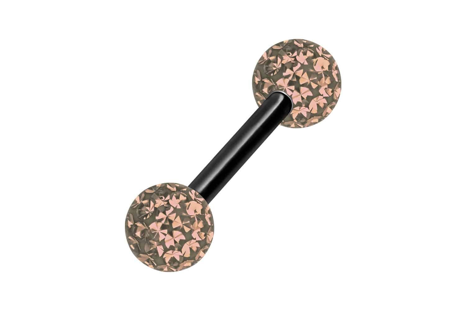 PIERCINGLINE Brustwarzenpiercing Titan Barbell EPOXY-KUGELN (Barbells günstig online kaufen