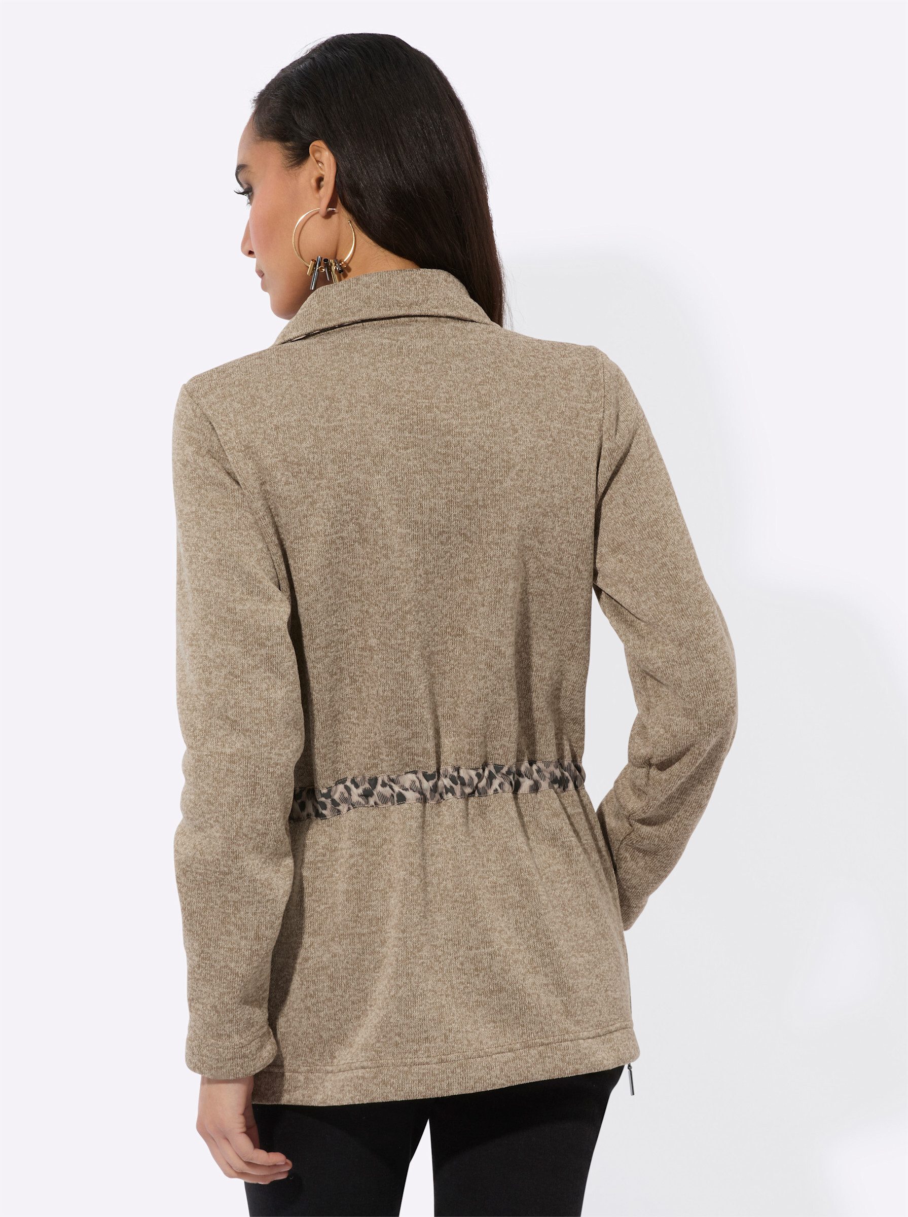 creation L Fleecejacke Strickfleece-Jacke Langarm günstig online kaufen