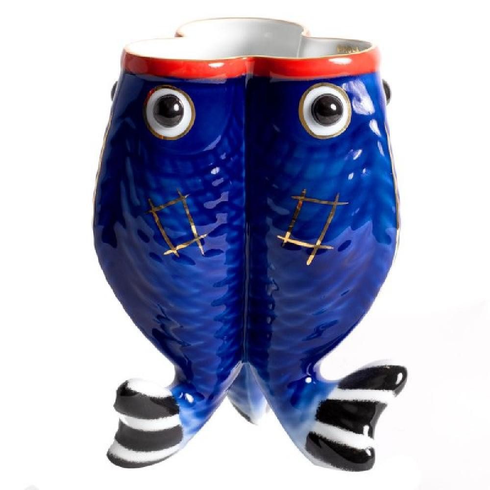 Reichenbach Dekovase Vase KoiKoi Paola Navone Blau 2024 Edition