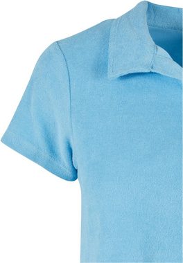 URBAN CLASSICS Kurzarmshirt Urban Classics Damen Ladies Towel Polo Tee (1-tlg)
