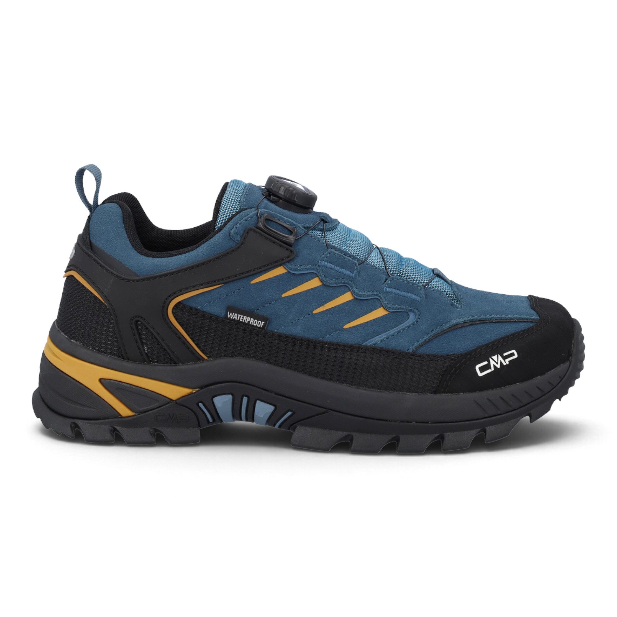 CMP Rigel 2.0 Low Fitgo WP Trekking (wasserdicht, FitGo-Schnürsystem) blau Wanderschuh