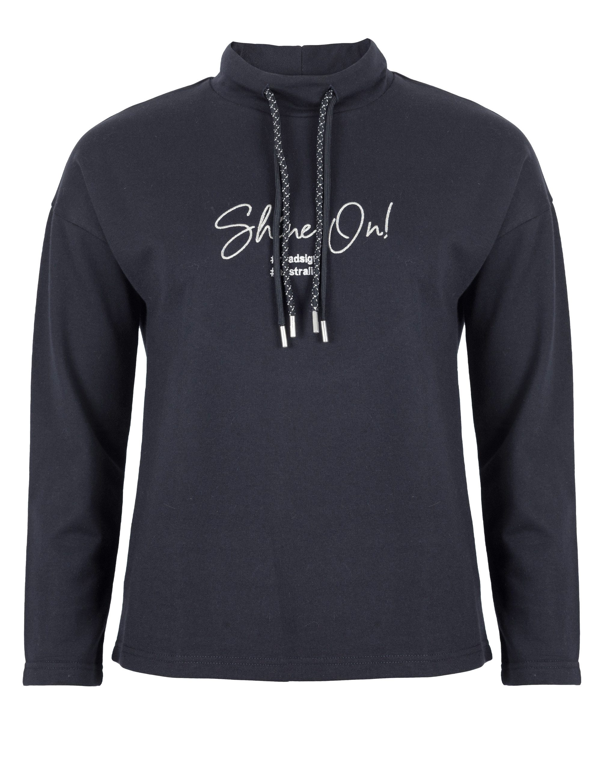 ROADSIGN australia Langarmshirt Embroidery (1, 1-tlg., 1) stilvoller Look mit Glitzerstickerei für moderne Looks