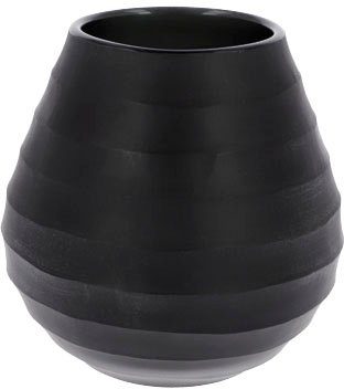 Black 14,5 St), Vase und (1 Tischvase cm mundgeblasen, aus Höhe handgefertigt Slate Glas, ca. Goebel