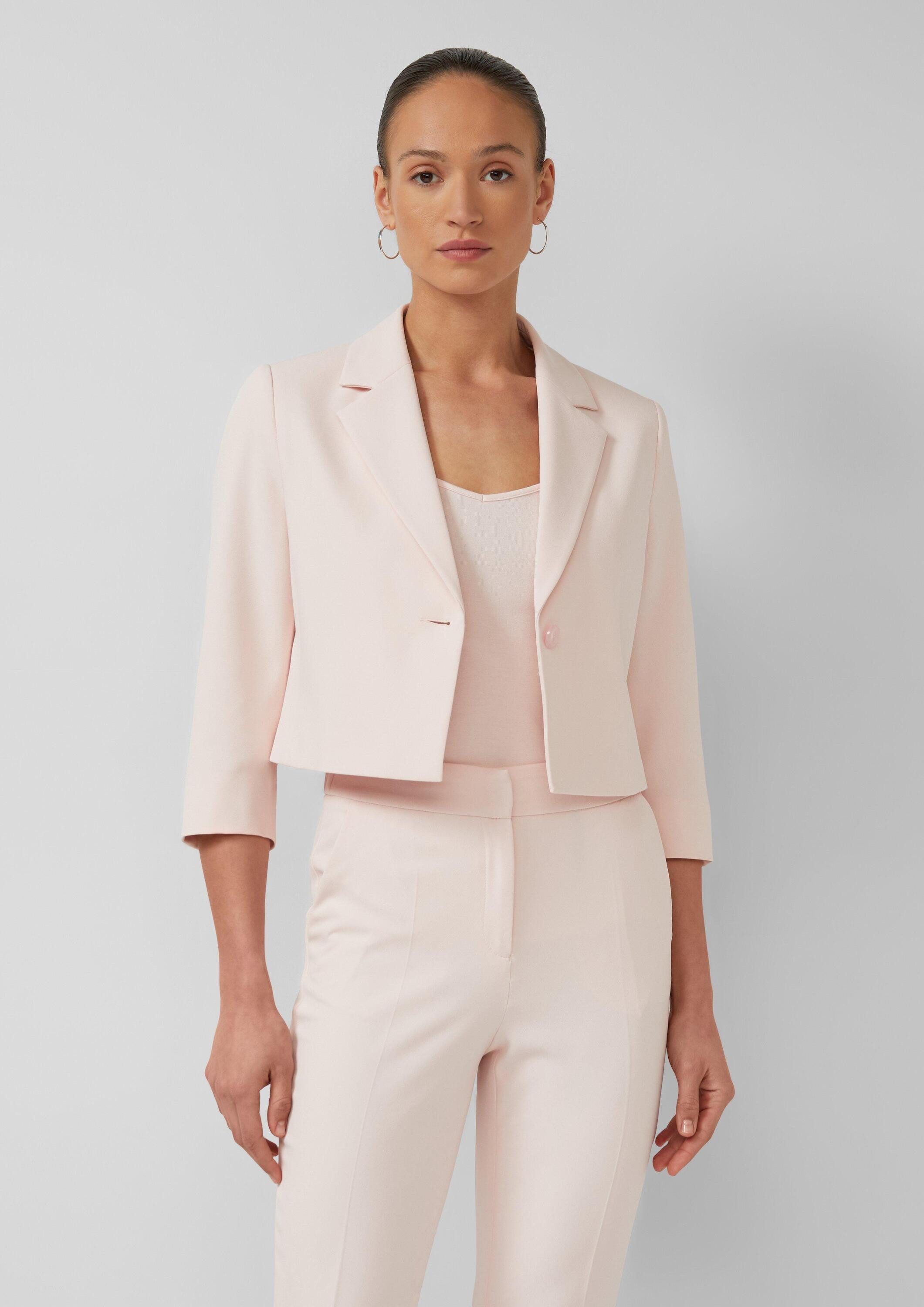 s.Oliver Jackenblazer Indoor-Blazer Cropped Blazer mit verkürztem Ärmel
