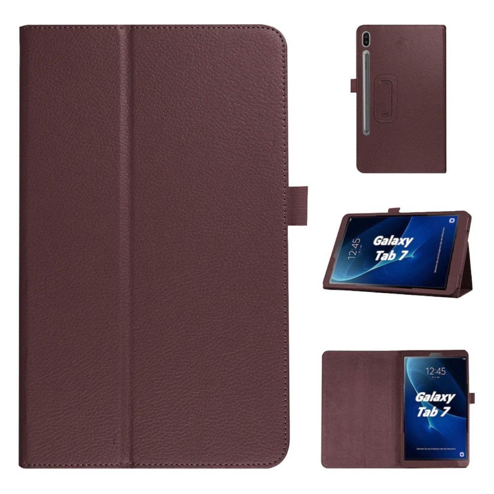 Wigento Tablet-Hülle Aufstellbare Kunst-Leder Tasche für Samsung Galaxy Tab  S7 Plus / S7 FE Etuis Hülle Cover Schutz Case Zubehör