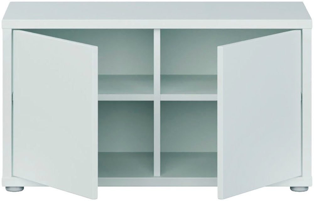 FORTE Schuhbank Alice Springs, Grifflos, 8 Paar Schuhe, Polsterauflage optional, B/H/T 74,5/41,5/34,9 cm, Push to open