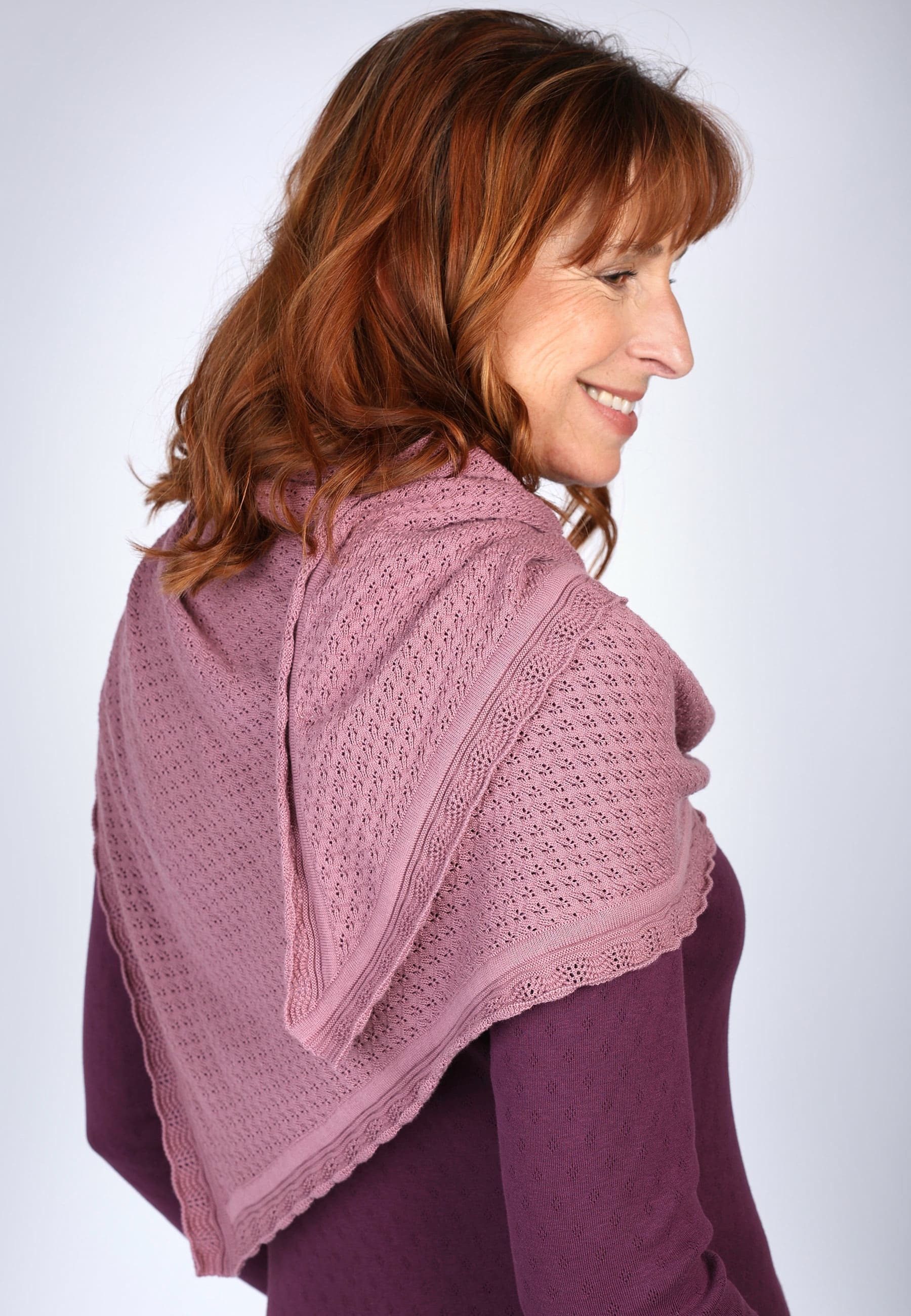 Sorgenfri Sylt Dreieckstuch Lisa, Ajour-Strickdetails günstig online kaufen