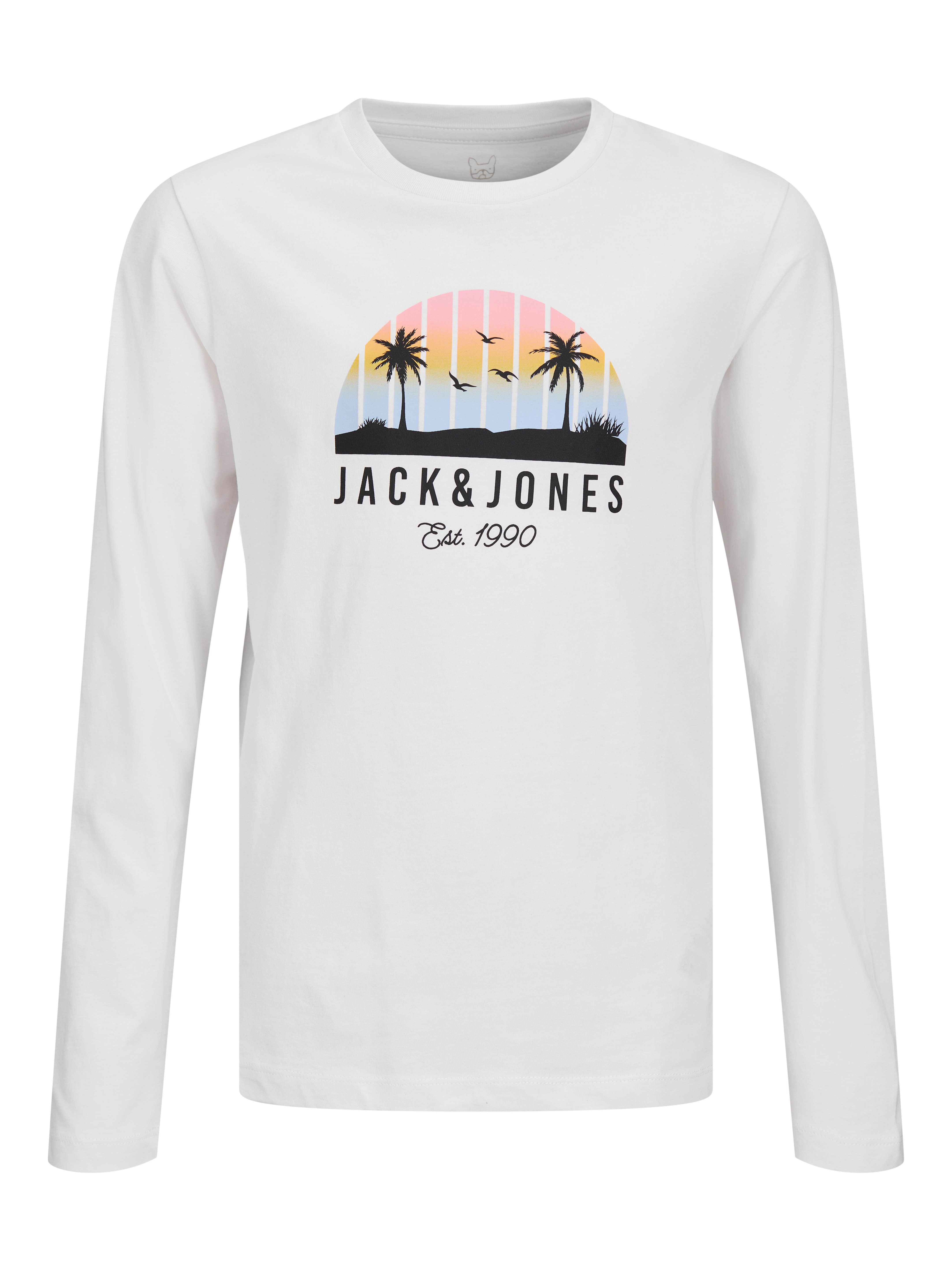 Jack & Jones Junior Langarmshirt JJPALM TEE LS CREW NECK 2PK MP JNR (Packung, 2-tlg) Baumwolle, regular fit – Bild 3 von 5